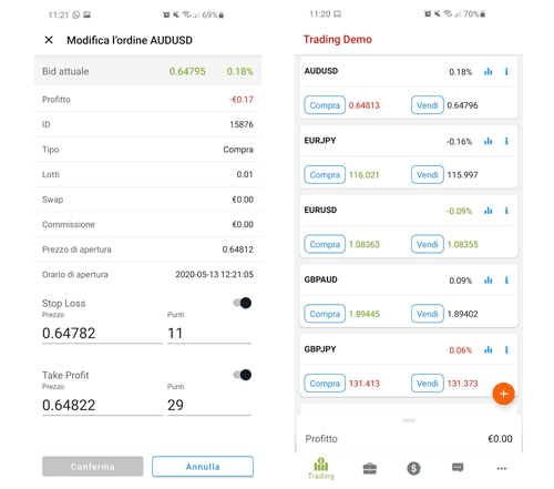 fbs fb trader piattaforma mobile